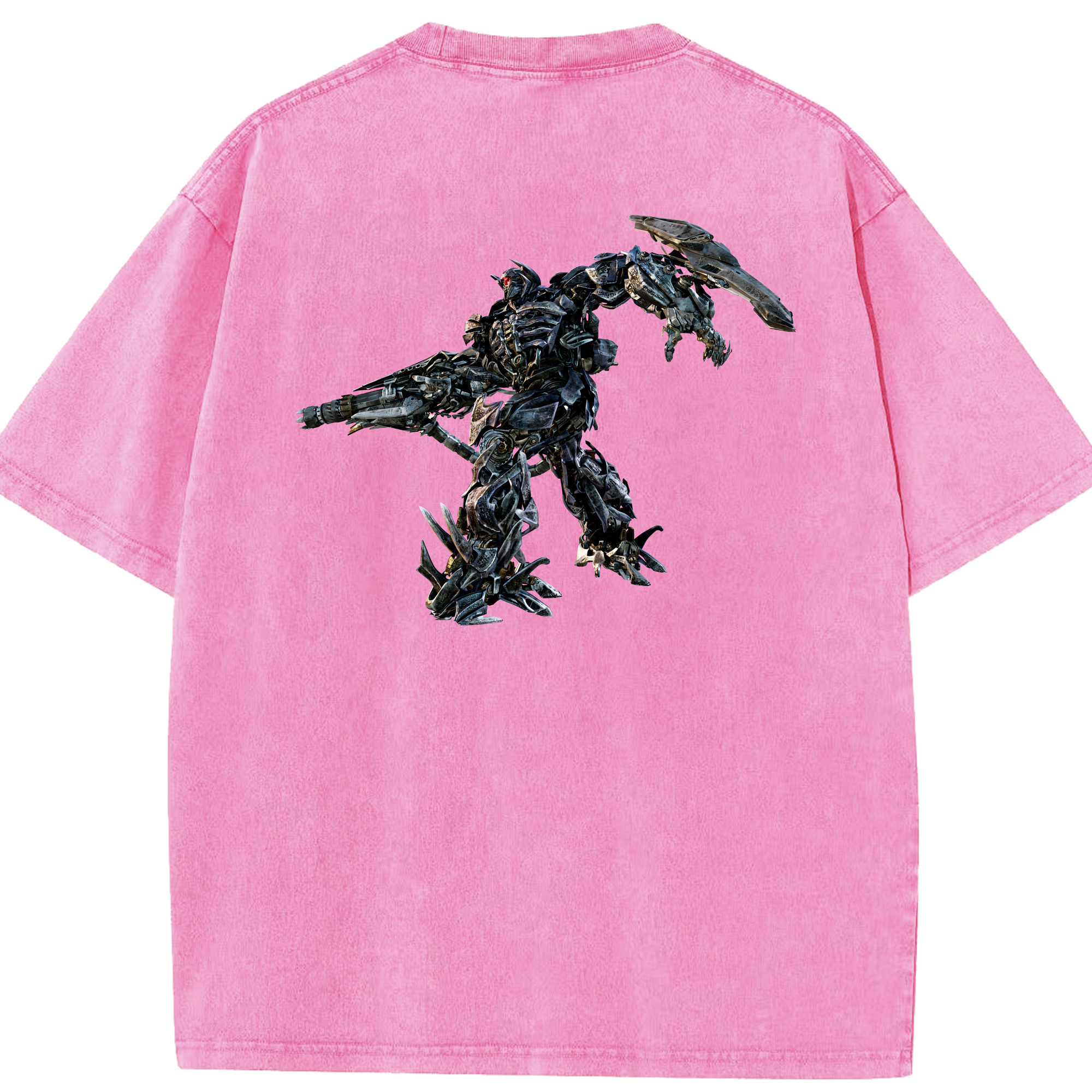 （画像用） Transformers トランスフォーマー 綿100% ヴィンテージ風 半袖Tシャツ（背面プリント）